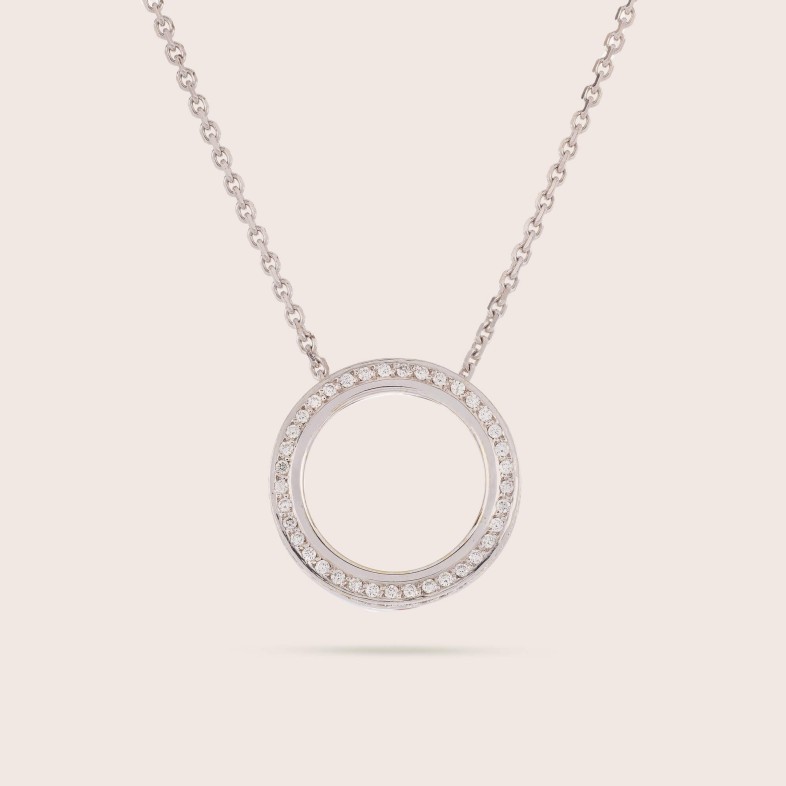 Circles | Colar com Pendente com Diamantes