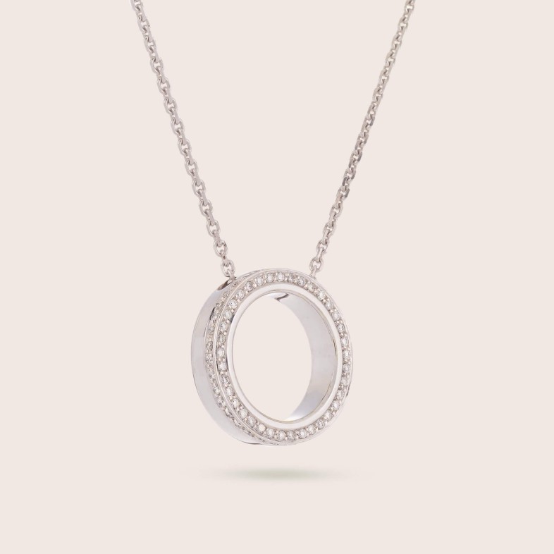 Circles | Colar com Pendente com Diamantes