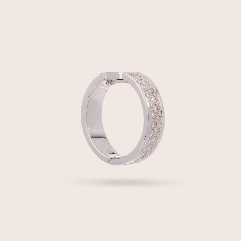 Circles | Diamond Hoop Earrings