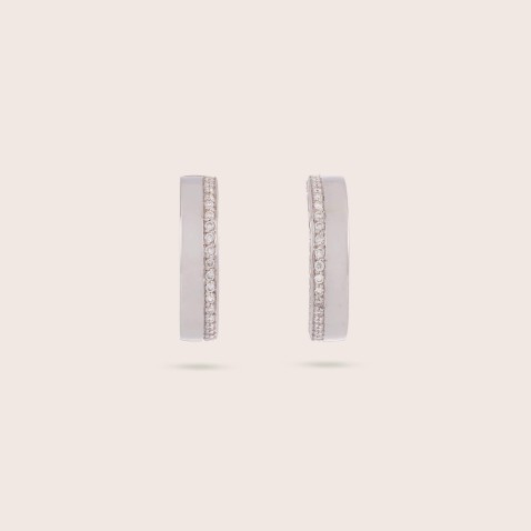 Circles | Diamond Hoop Earrings