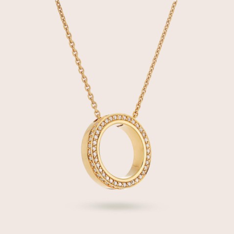 Circles | Colar com Pendente com Diamantes