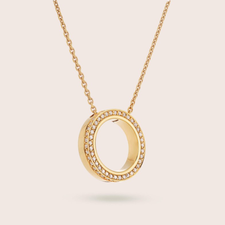 Circles | Colar com Pendente com Diamantes