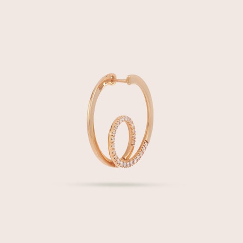 Circles | Diamond Hoop Earrings