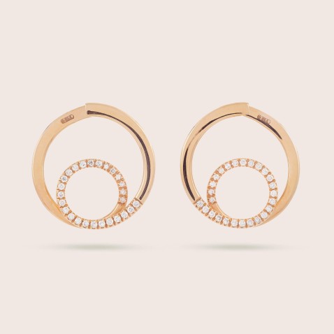 Circles | Diamond Hoop Earrings
