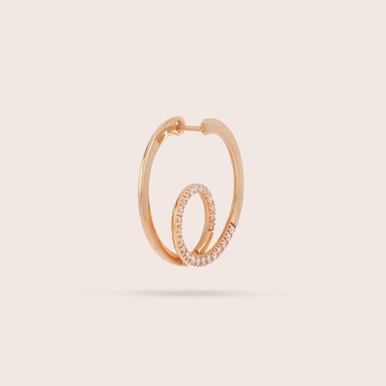 Circles | Diamond Hoop Earrings