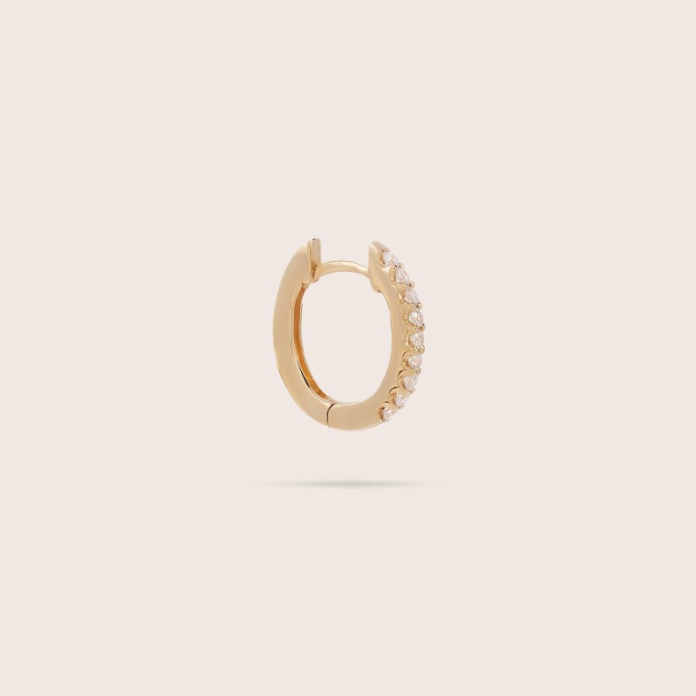 Circles | Diamond Hoop Earrings