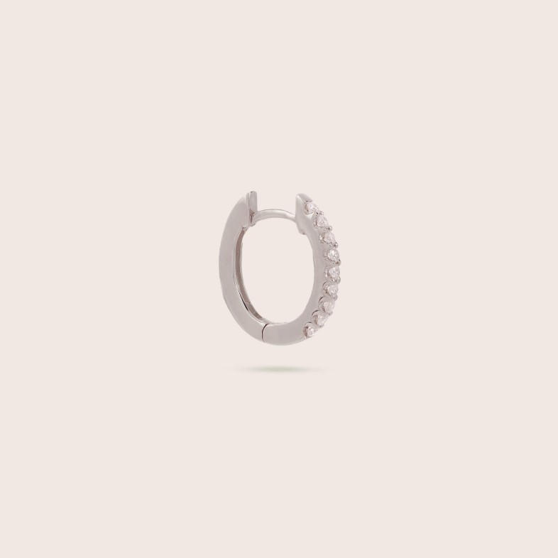 Circles | Diamond Hoop Earrings