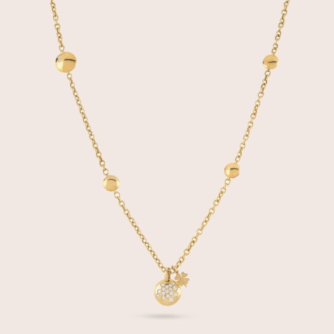 Dahlia | Colar com Pendente com Diamantes