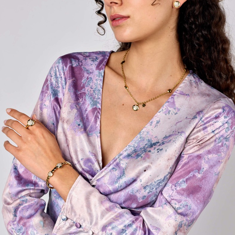 Dahlia | Diamond Bangle