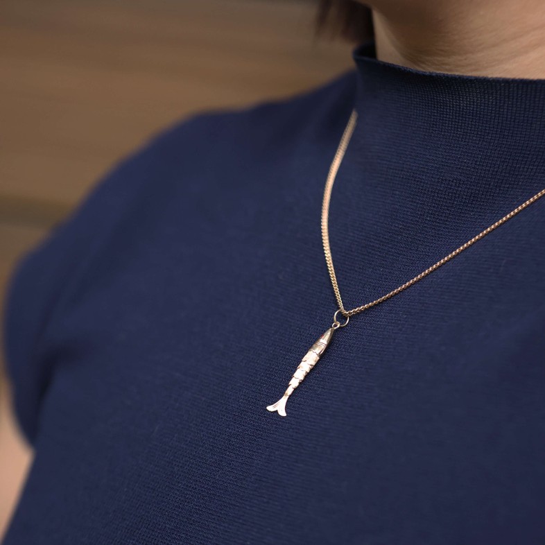 PENDENTE SARDINHA OURO 19,2K  | POPULAR