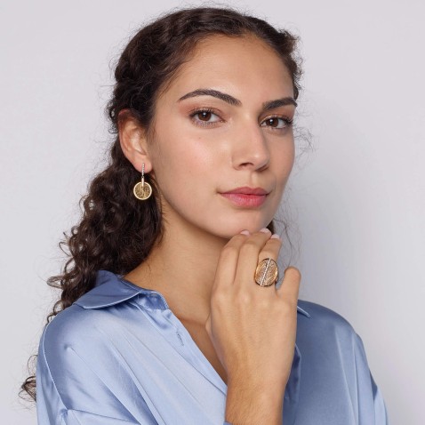 Anel de filigrana com Diamantes