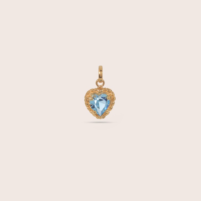 Gold-plated Silver Heart Charm