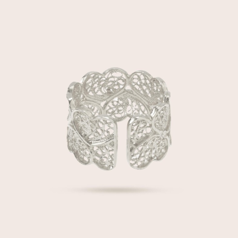 Heart Filigree Ring