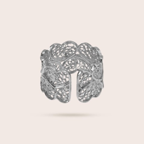 Heart Filigree Ring