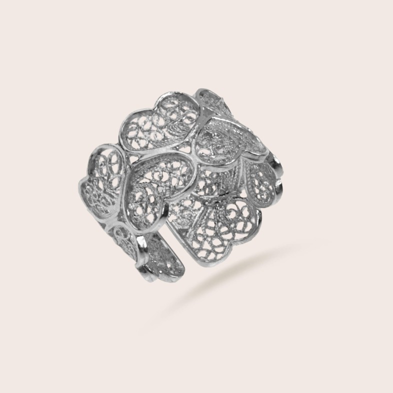 Heart Filigree Ring