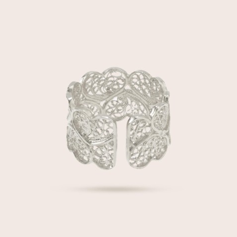 Heart Filigree Ring