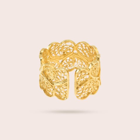 Heart Filigree Ring