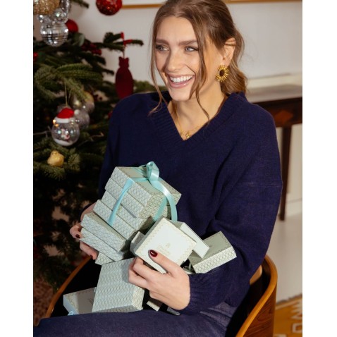 Brincos Sol Prata Dourada