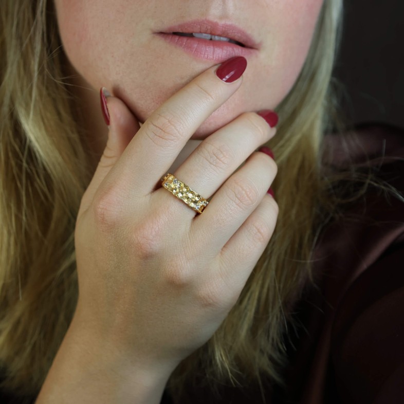 Gold Plated Silver Ring