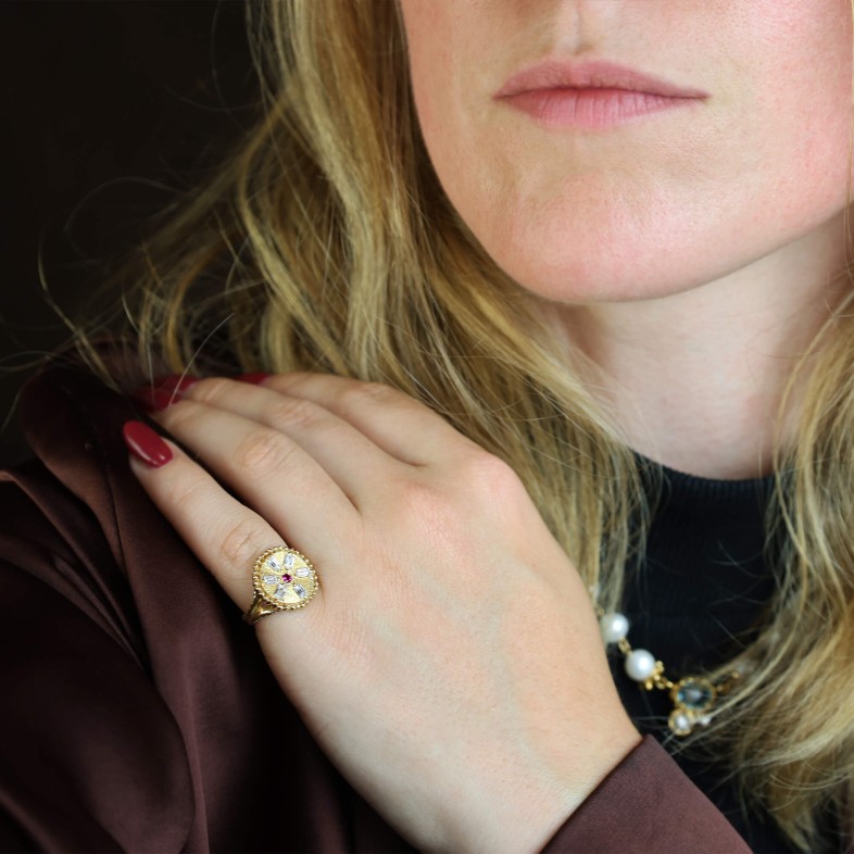 Gold-plated Silver Ring