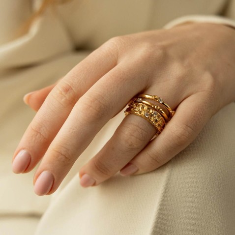 Gold Plated Silver Ring