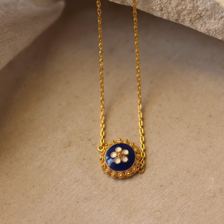 19.2K GOLD AND ENAMEL BRACELET | Portuguese Roses