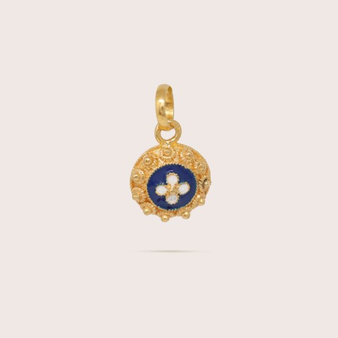 Sterling Silver Medal with enamel | Rosas Portuguesas