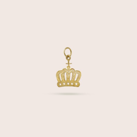 19.2K Gold Crown Pendant