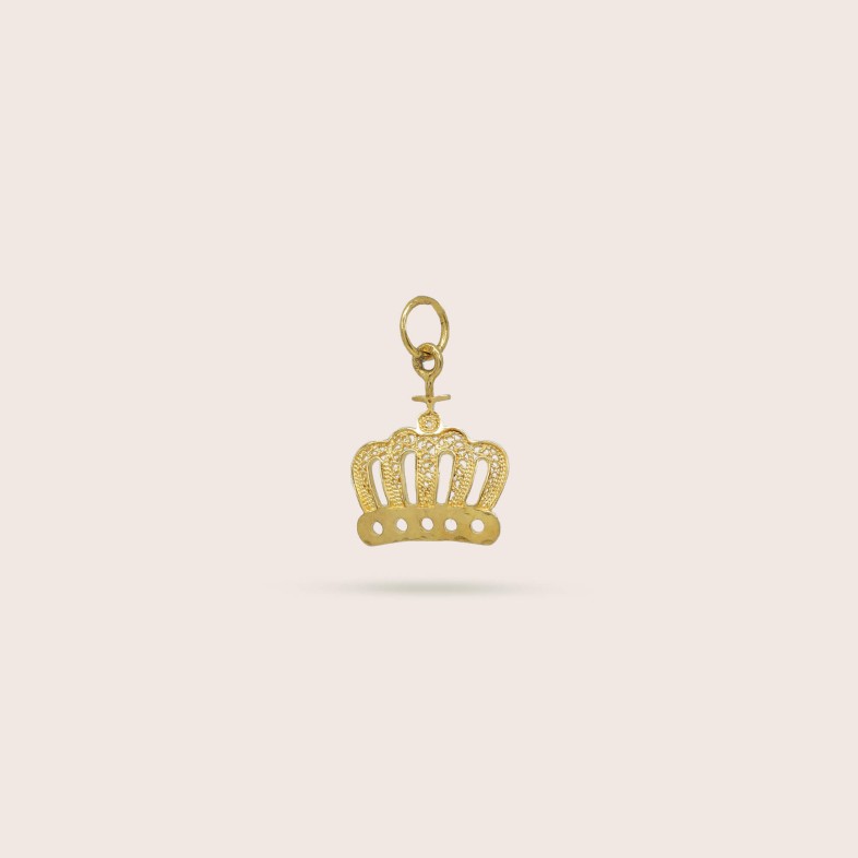 19.2K Gold Crown Pendant
