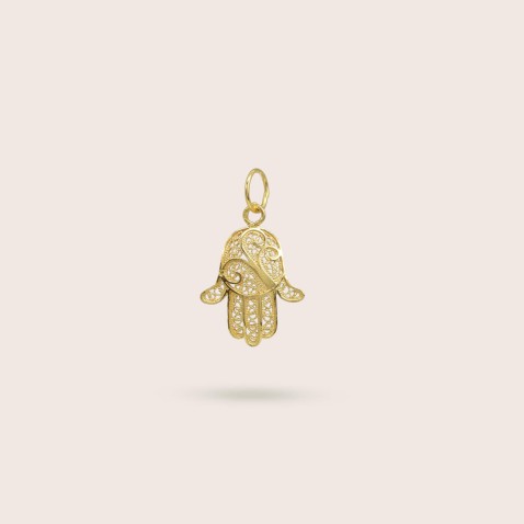 Fatima's Hand Pendant in 19.2K Gold