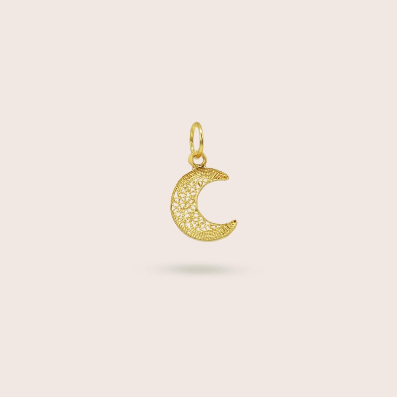 Moon Pendant in 19.2K Gold