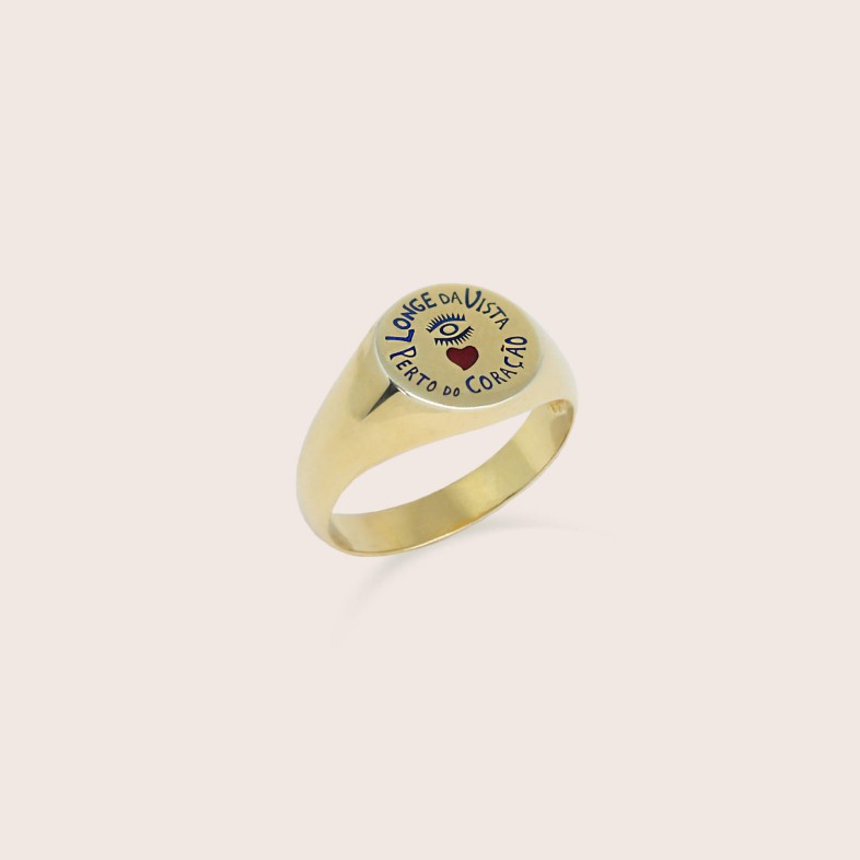 "Far from Sight, Close to the Heart" Ring Sterling Silver | Lembran�a