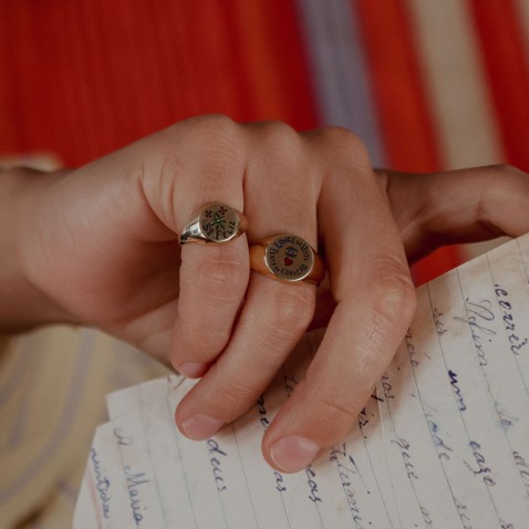 Anel "S� Feliz" Prata 925 | Lembran�a