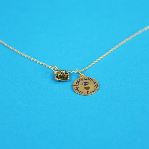 Pendente "N�o me beijes na Boca" em Prata 925 | Lembran�a