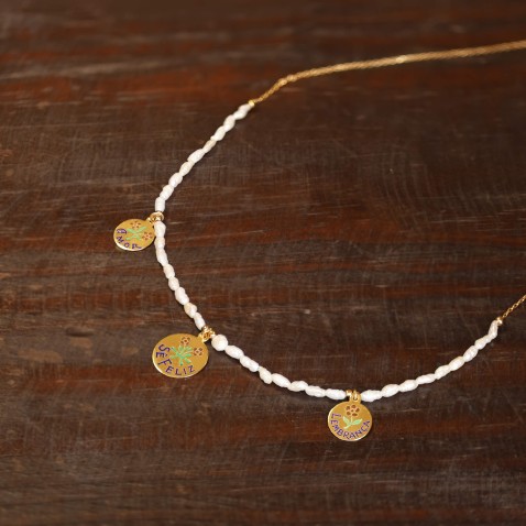 Colar "S� Feliz" em Prata 925 | Lembran�a