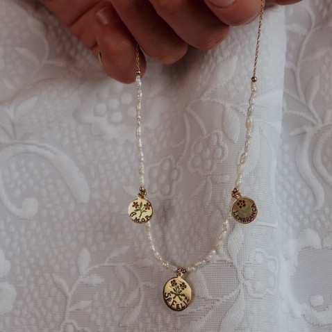 Colar "S� Feliz" em Prata 925 | Lembran�a