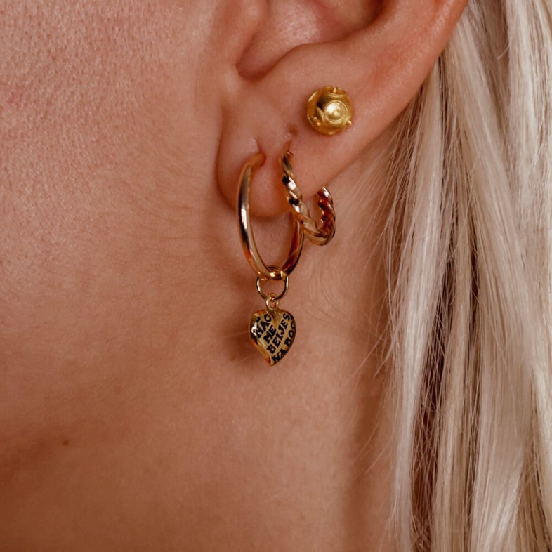 Pendente "N�o me beijes na Boca" em Prata 925 | Lembran�a