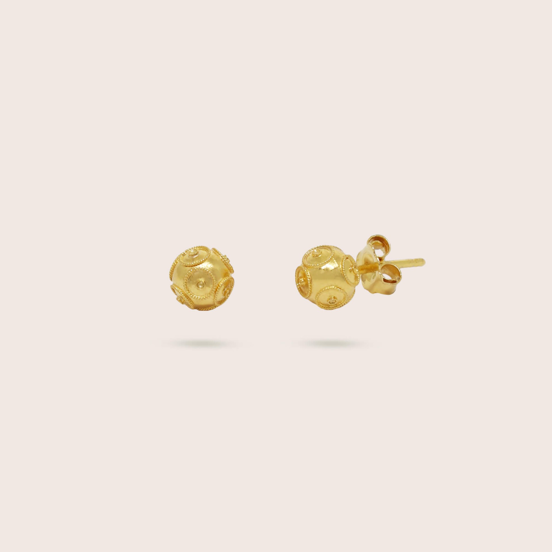 Viana Bead Earrings 19.2K Gold | Minhota