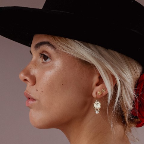 Brincos Contas de Viana Ouro 19,2K | Minhota