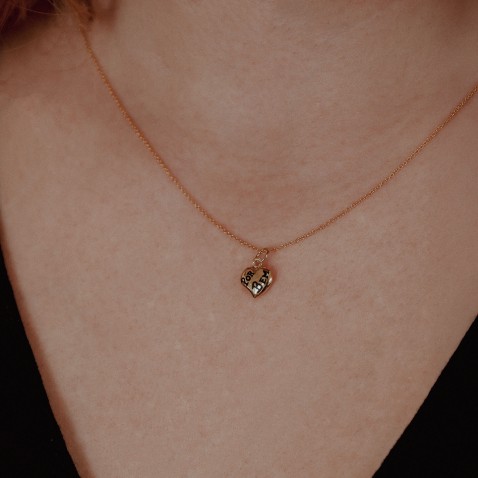 Gold-plated Sterling Silver "For Good" Heart Pendant  | Lembran�a
