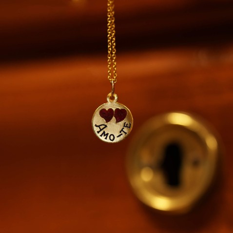 Medalha "Amo-te" Ouro 19,2K | Lembran�a