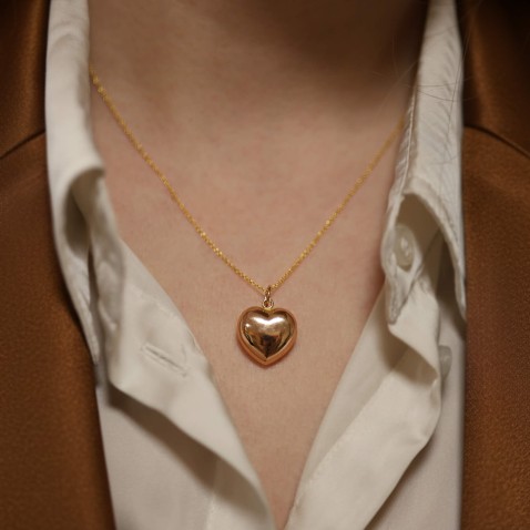 19,2K Rose Gold Heart-shaped Pendant | Lembran�a