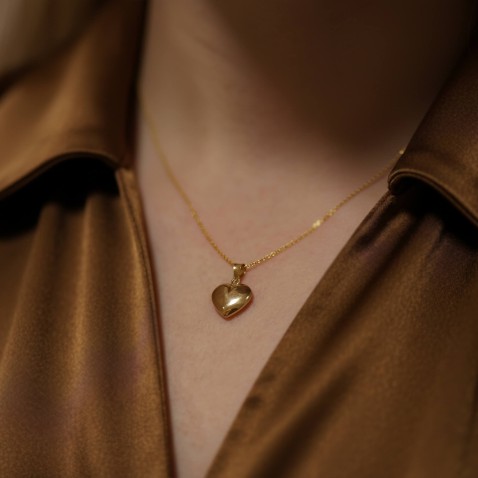 19,2K Gold Heart Pendant | Lembran�a