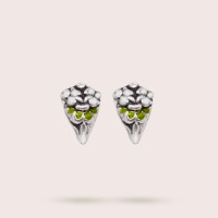silver / green