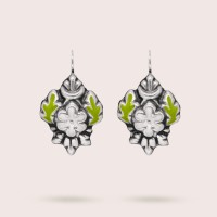 silver / green