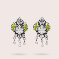 silver / green