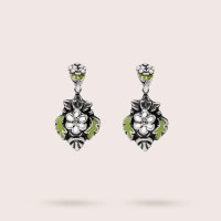 silver / green