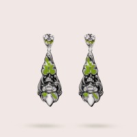 silver / green