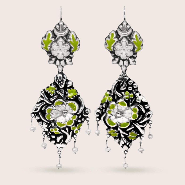 NEOBAROQ | Brincos com Esmalte