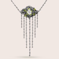 silver / green
